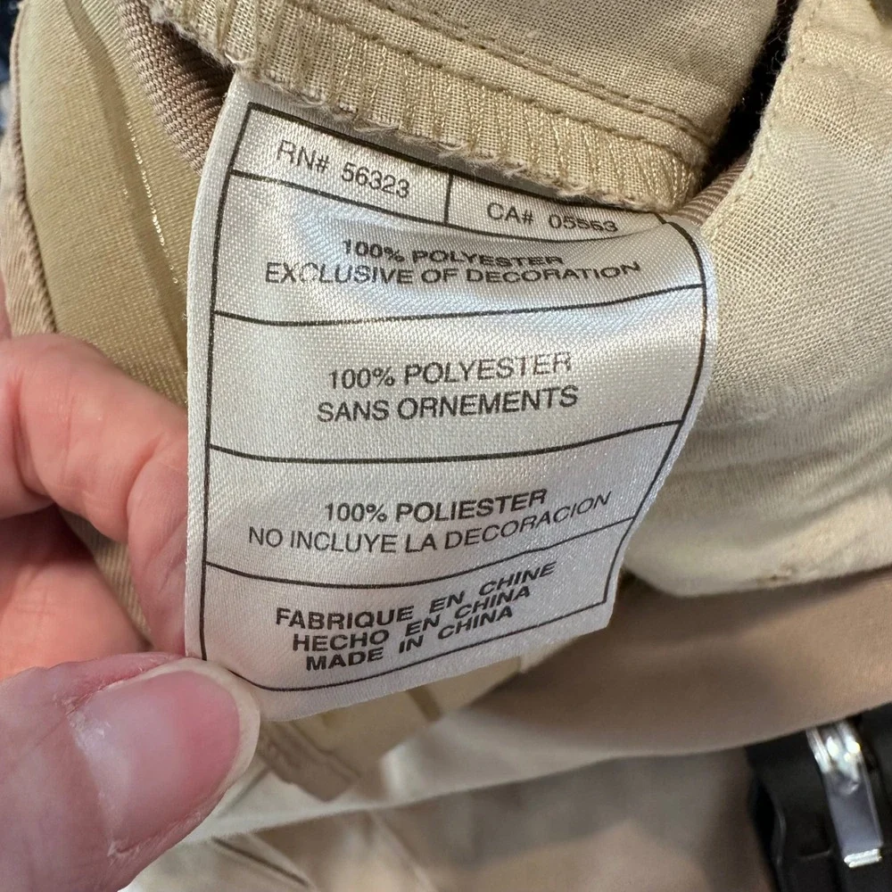 Nike Golf Shorts‎ Mens 34 Khaki Tan Pleated Fit Dry Performance Athletic Active